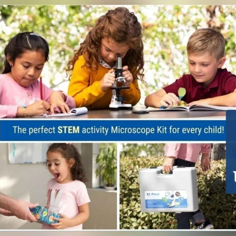 NIB AmScope Kids 52 Piece‎ Microscope Set- Never Opened STEM Kit